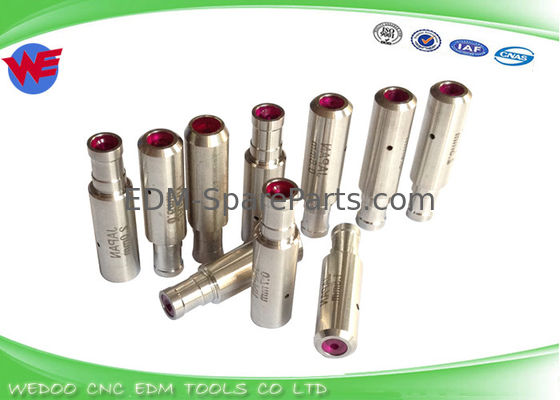 EDM Z140 1.0 mm قطعات معدنی ماشین حفاری Ruby Pipe Guide با 8*6*30mmL