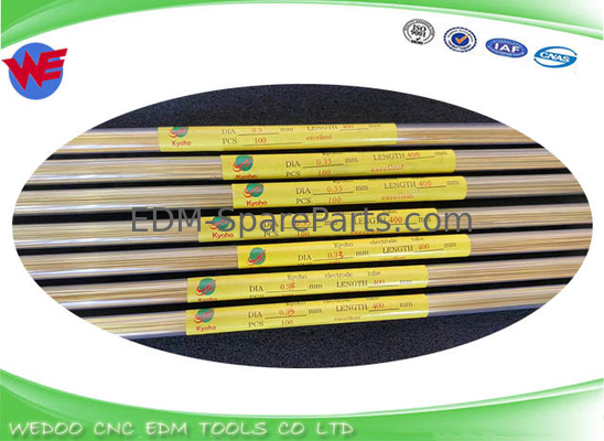 EDM لوله های مس / مس 0.35x400mmL 0.28 * 400mmL 0.33 * 400mmL 0.1 * 200mmL 0.15mm