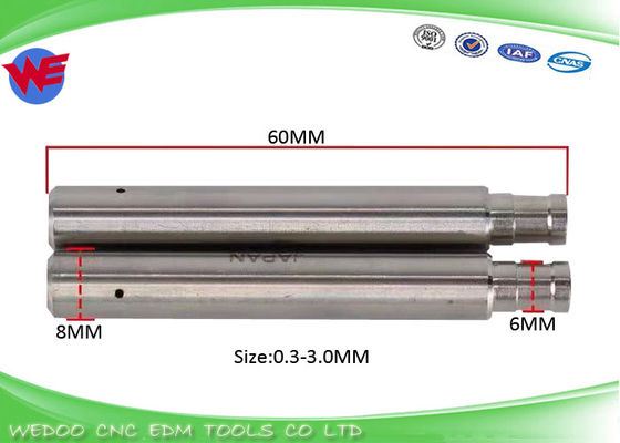 سرامیک ضد زنگ لوله راهنمای Z140 برای EDM ماشین حفاری 8 * 6 * 60mmL 0.1mm-3.2mm